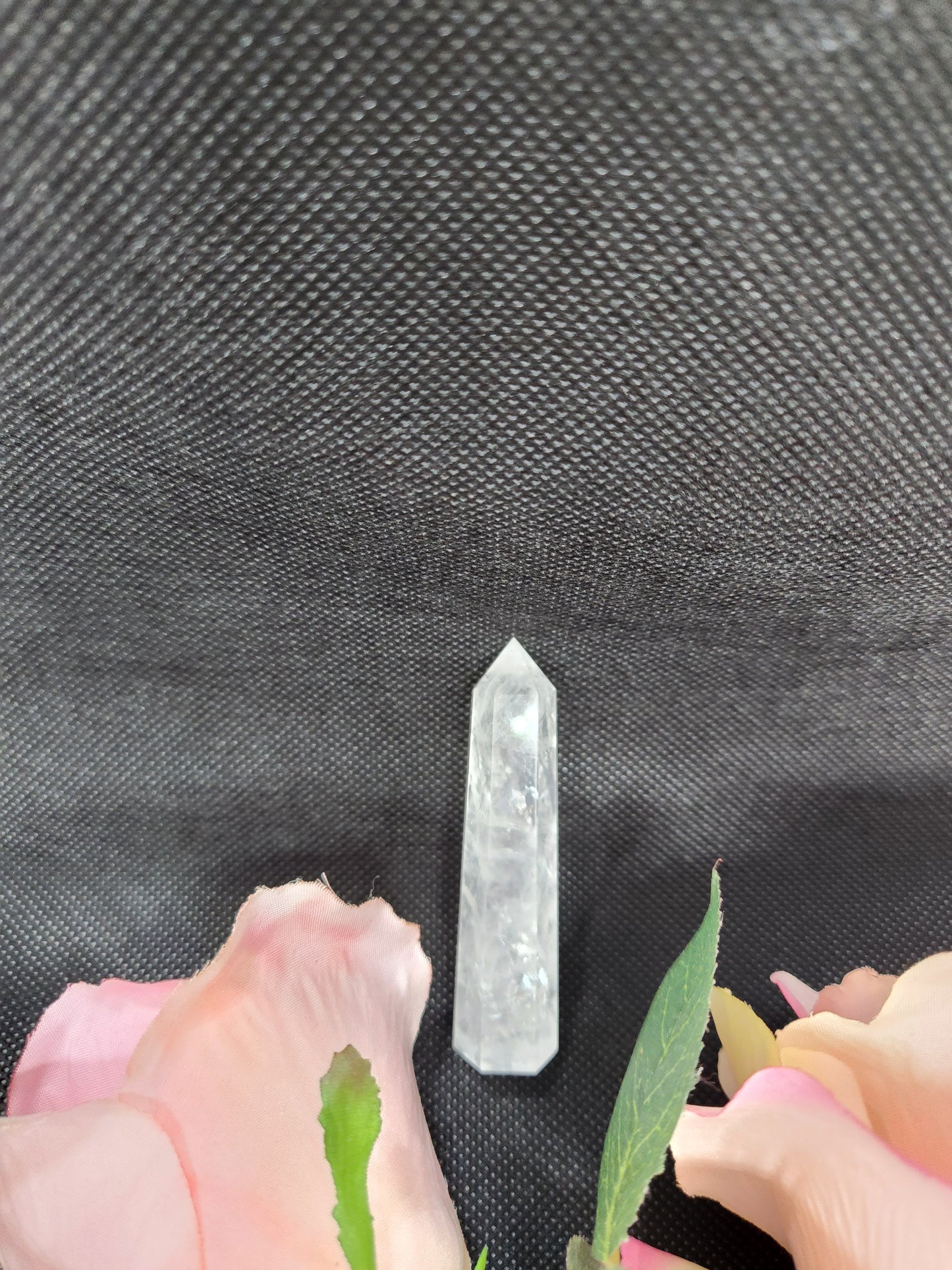 Crystal clear quarts tower