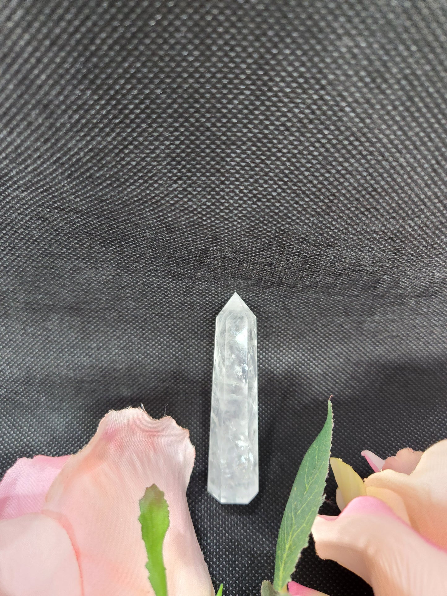Crystal clear quarts tower