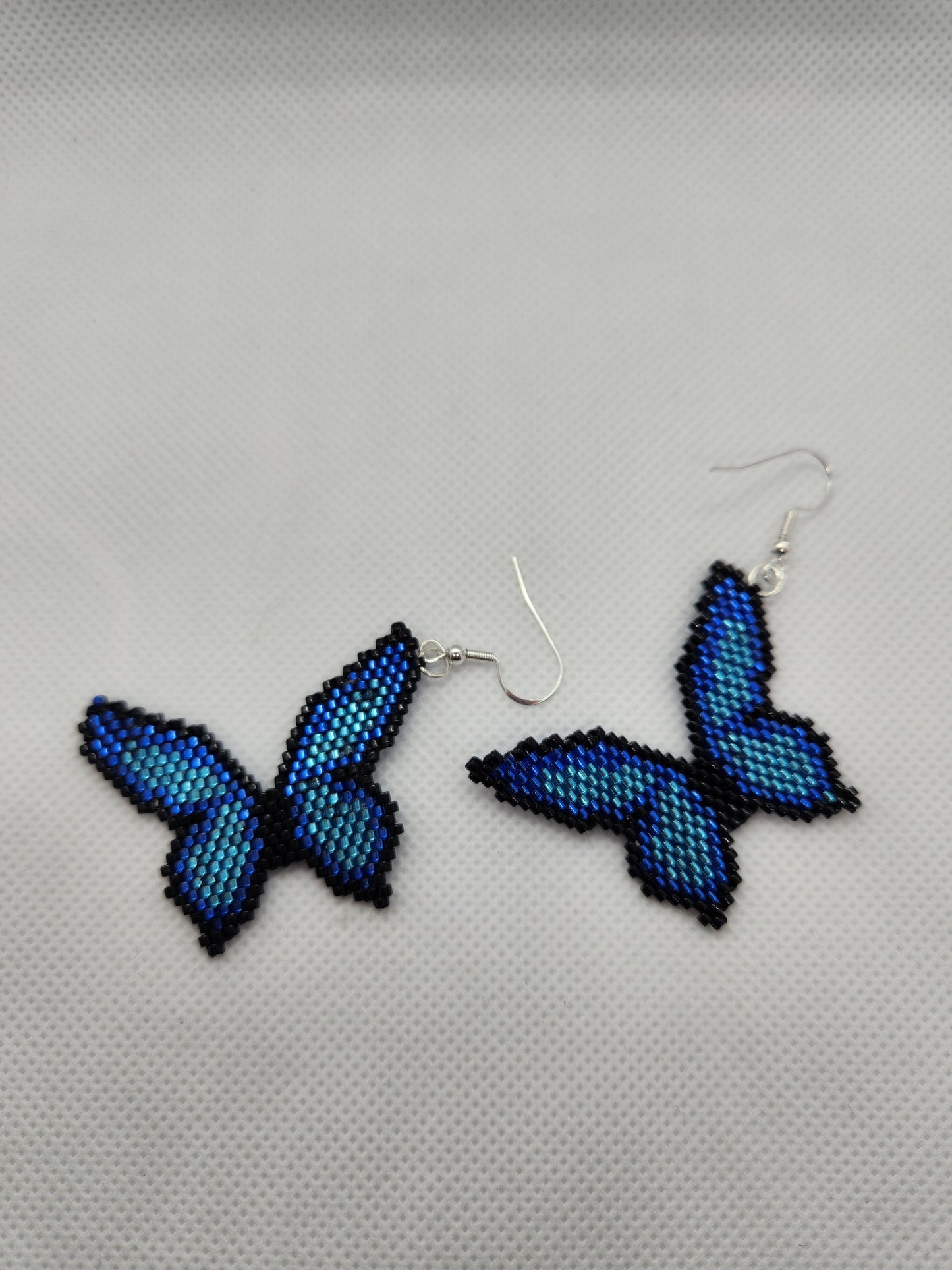 Butterfly beaded earrings