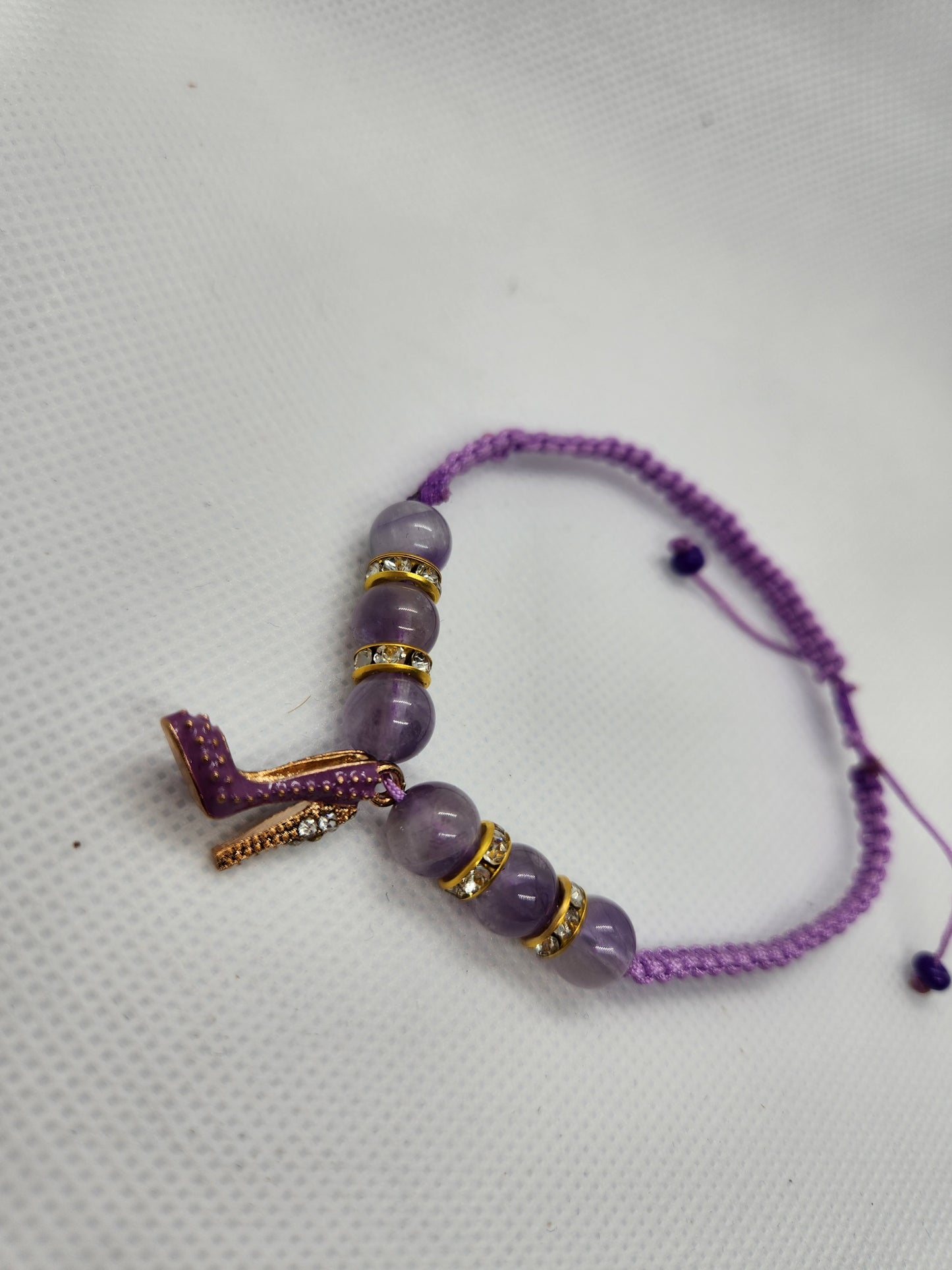 Purple stilleto bracelet