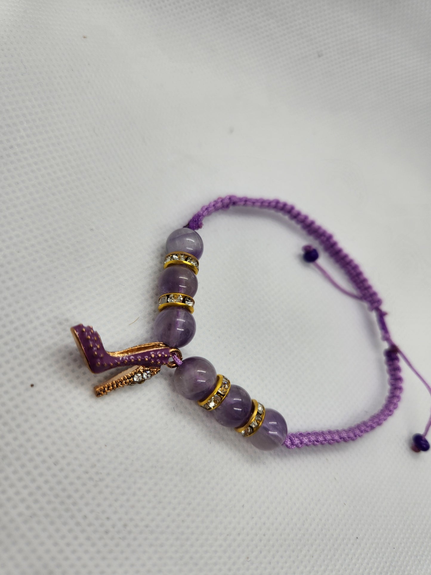 Purple stilleto bracelet