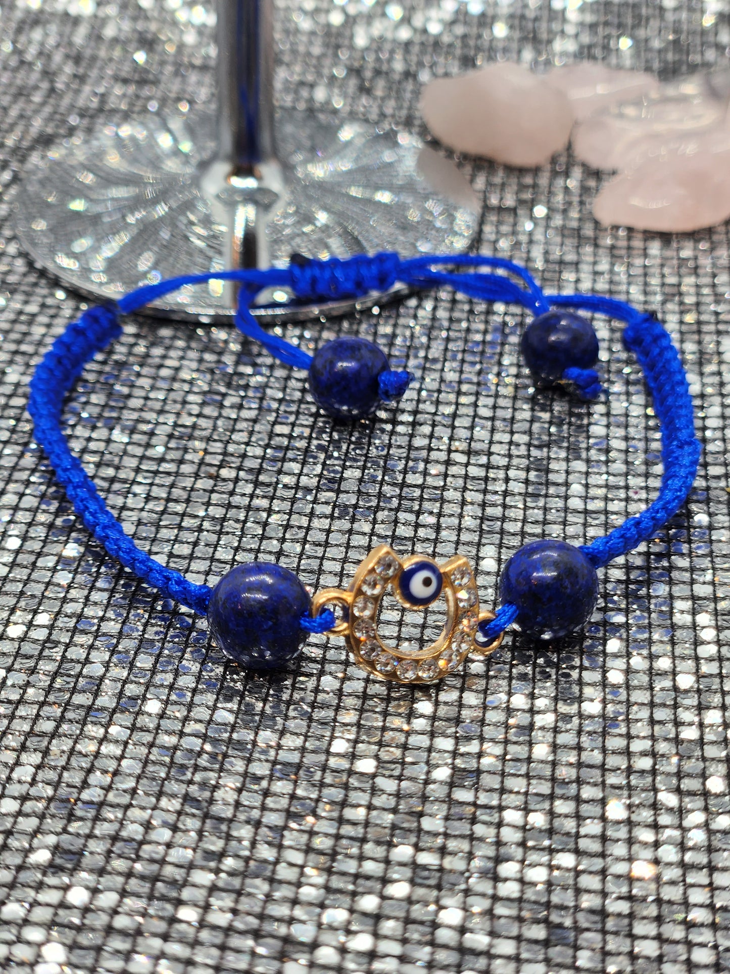 Lapiz azuli charm bracelet
