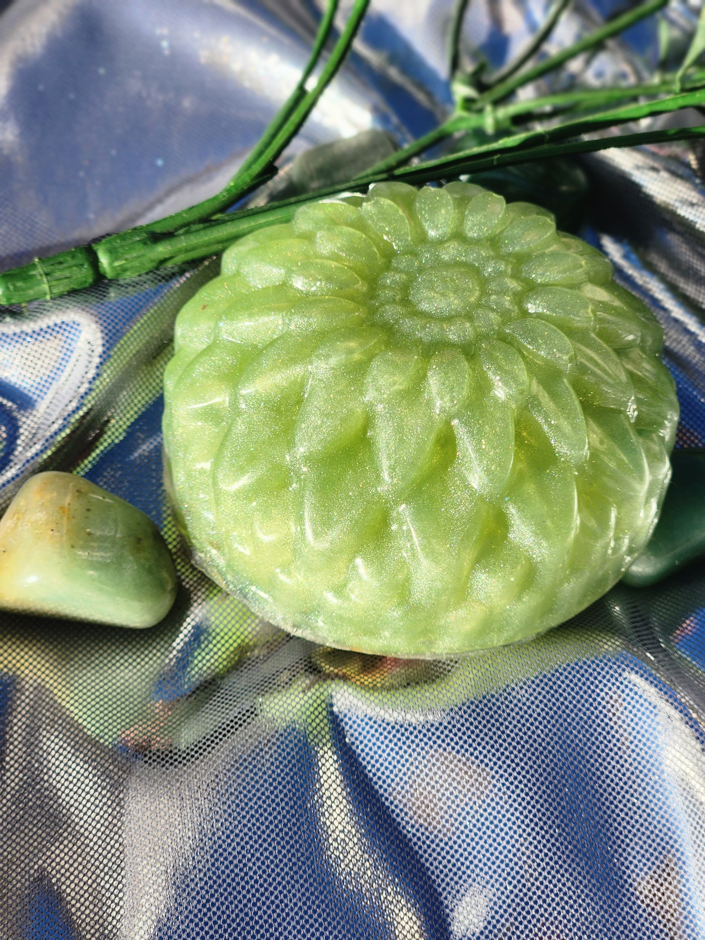 Luxury jade Floral soap