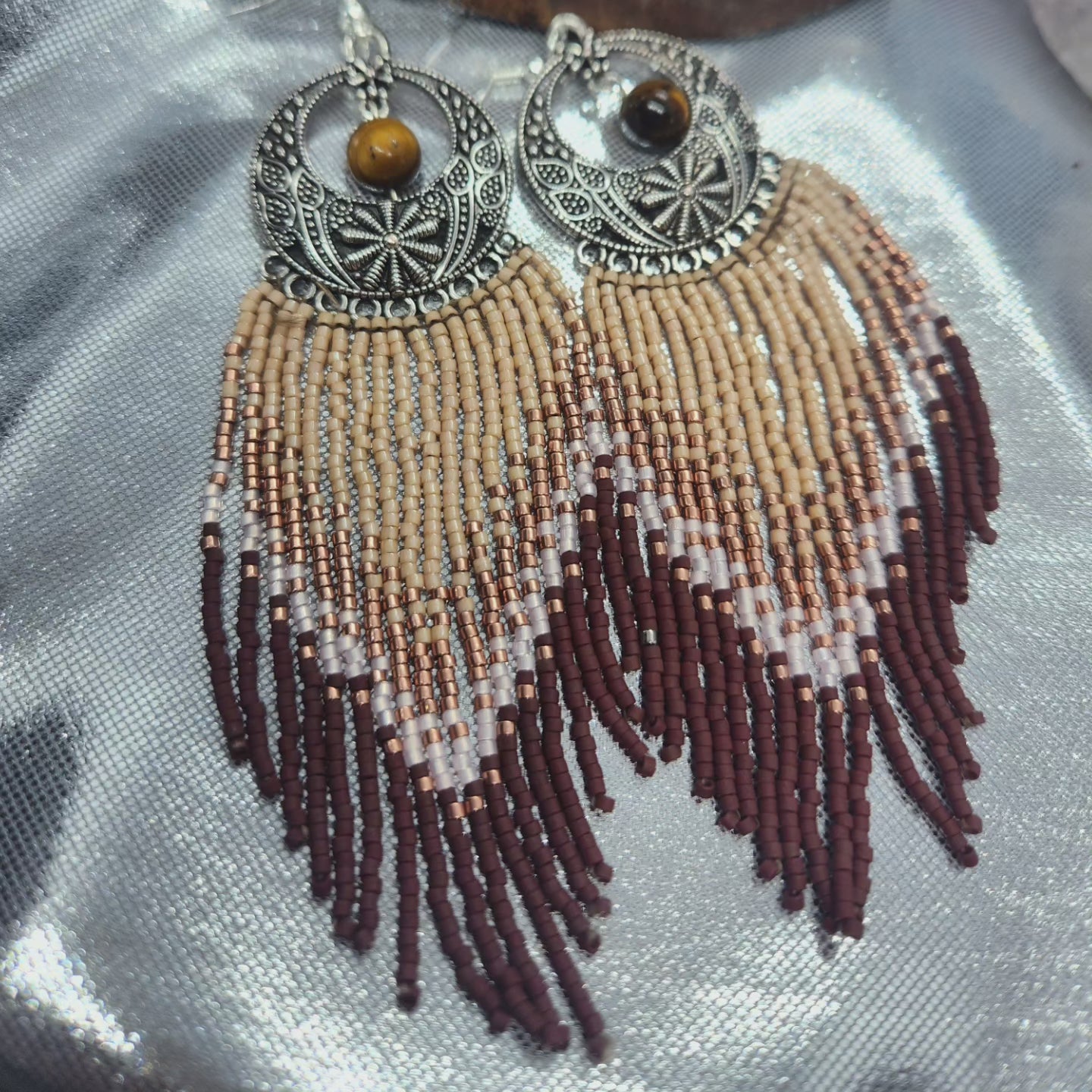 Cowgirl boho fringe earrings