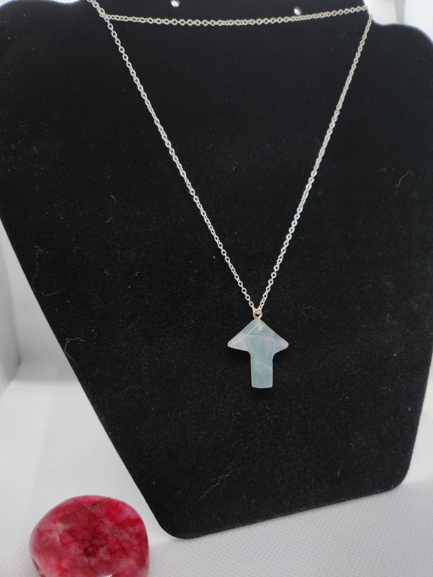 Aventurine mushroom necklace