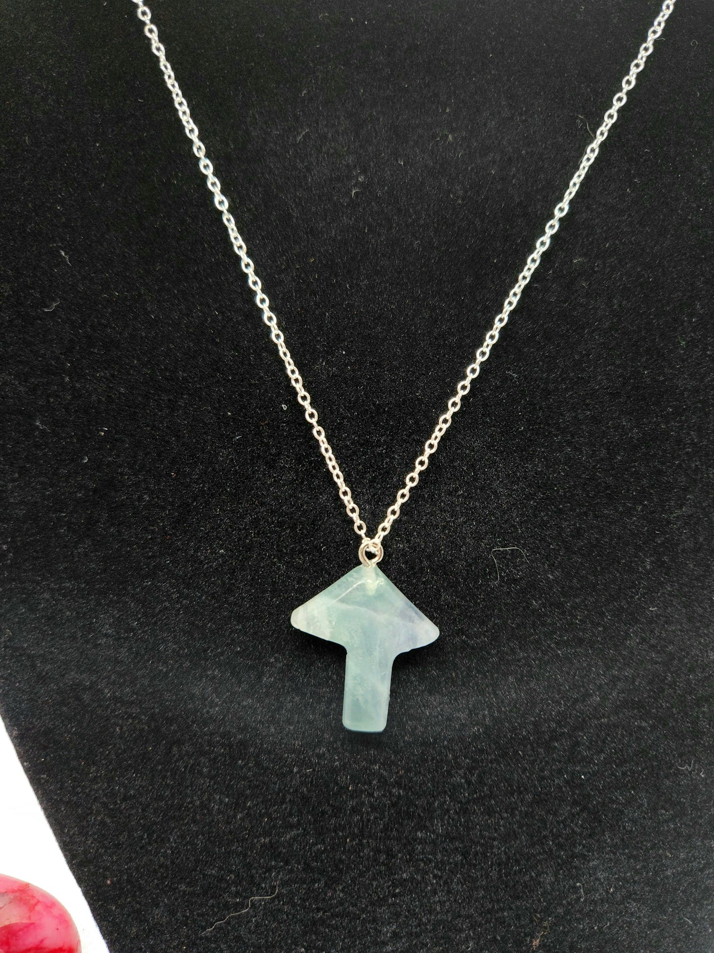 Aventurine mushroom necklace