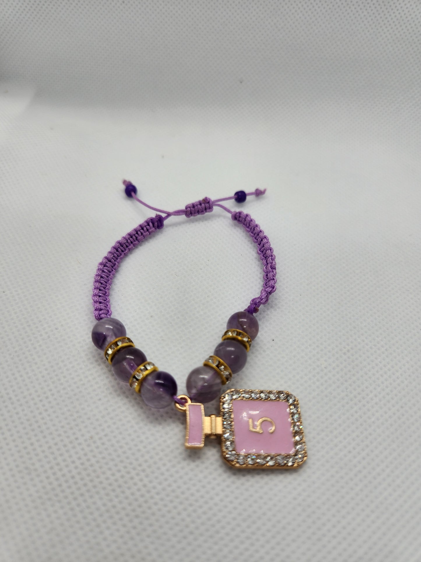 Chanel 5 amethyst bracelet